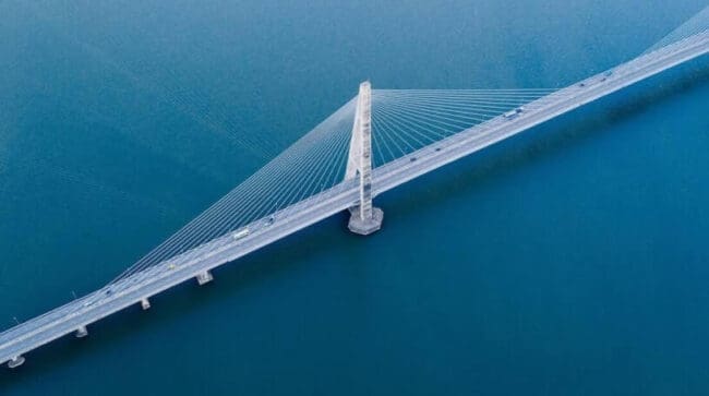 Bridge over water