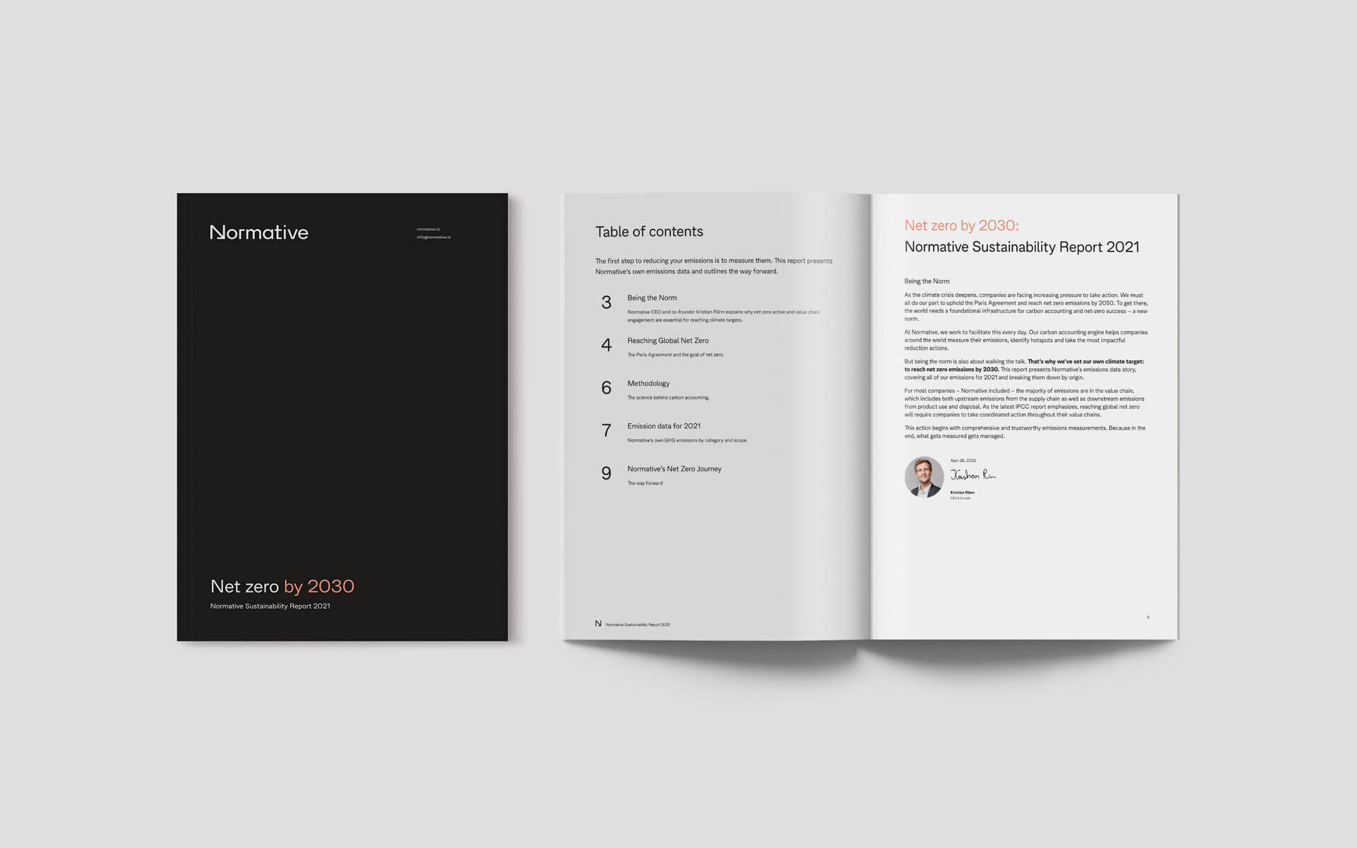 Illustration of Normative sustainability report