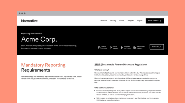 Legislation Tracker mockup