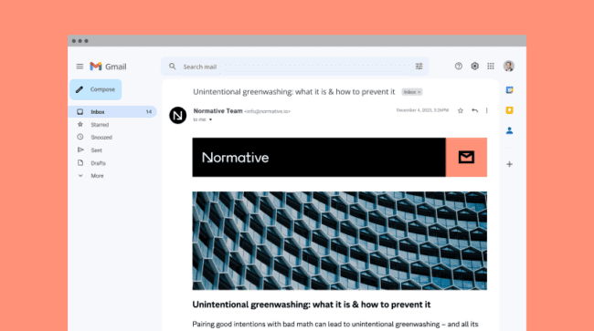 Email mockup