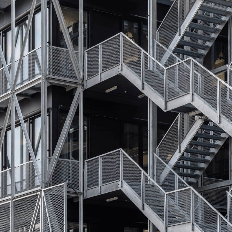 Metal stairs