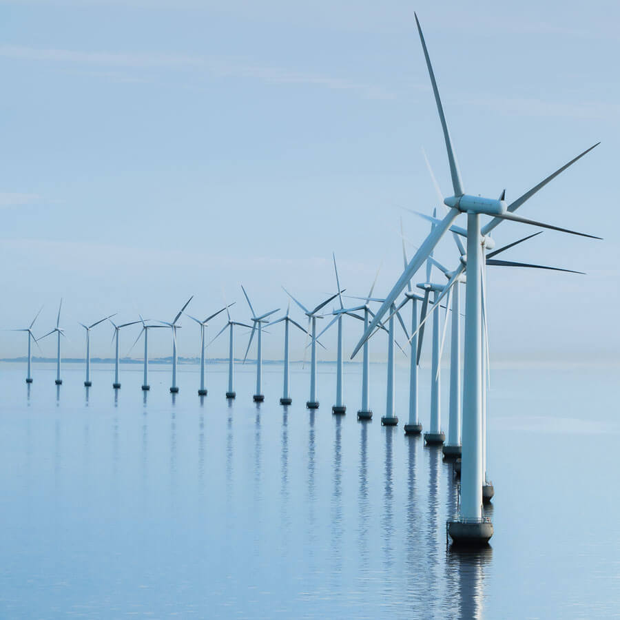Off-shore wind turbines